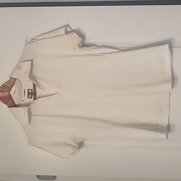 Adidas Golf Shirt  - size M - white - clima cool - GUC - K - Picture 1 of 8